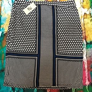 NWT Max Studio Polka Dot Skirt in size Small